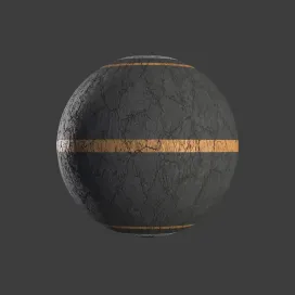 Damaged road with pavement and lanes 2